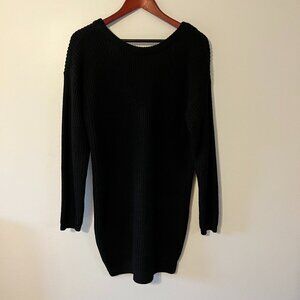 Lulu*s | Black Sweater Dress | Size L